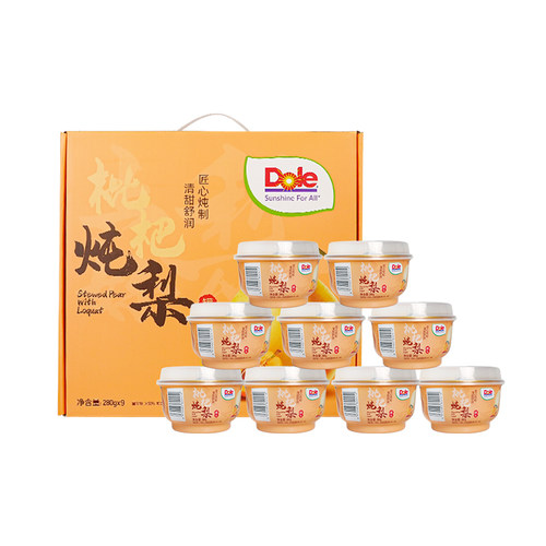 【Dole都乐枇杷炖梨280g】匠心炖制清甜不腻滋补养生适合全家享用
