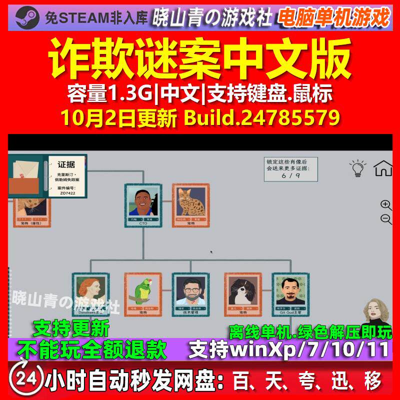 诈欺谜案 A Case of Fraud 中文版 电脑PC单机游戏