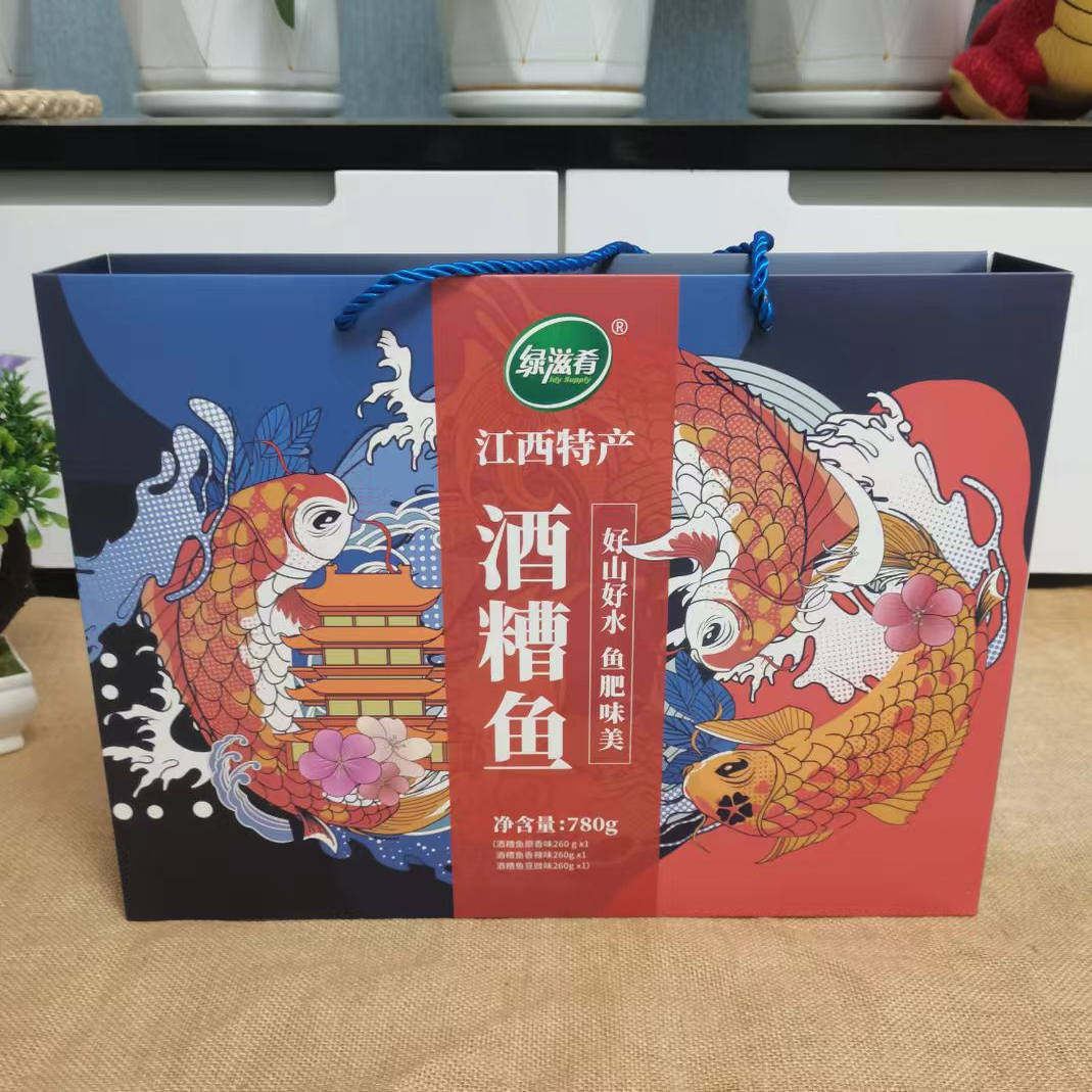 绿滋肴酒糟鱼780g江西特产礼盒罐装九江湖口鱼干礼盒装南昌