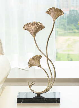 摆件客厅工艺品黄铜玄关办公室电视柜新房乔迁礼品高档装饰品