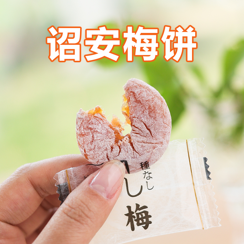 诏安梅饼特产日式陈皮梅饼无核梅肉孕妇零食酸甜蜜饯果脯独立小包