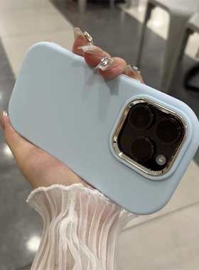 高级感奶蓝色T1X适用VIVO X100手机壳X70/S16大孔X60/X80新款Y52s/Y78+硅胶X90S/S12/S15磨砂Y53s软壳Y77E女