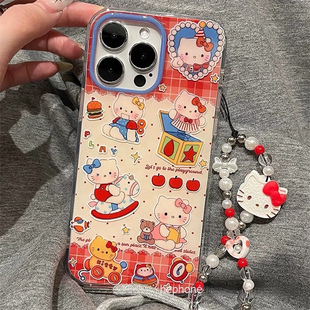 童趣少女心KT猫适用Mate60华为Nova9手机壳11/10SE可爱女P40镜头60PRO畅享70全包12卡通30防摔8/7/6/5/20软壳