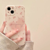夏日粉色小碎花适用iphone13 6s网红16软壳少女 14promax苹果11手机壳12硅胶15Pro镜头78plus全包xs防摔xr新款