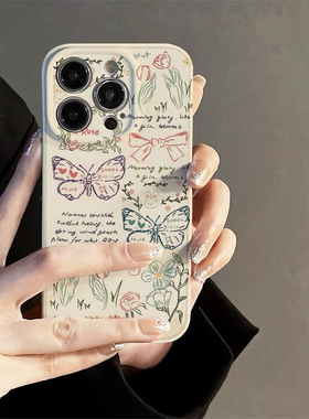 蝴蝶英文适用p40华为nova7/8手机壳9/11硅胶6se镜头5z全包3i/4e个性mate30防摔20创意40网红p60软壳p50pro女