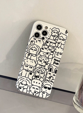 涂鸦适用v40华为荣耀50手机壳30s直边60硅胶9x全包20pro软壳x10女