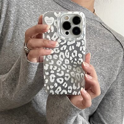 ins简约豹纹适用红米K70/K80小米17/15/14手机壳K60全包K90大孔NOTE13韩系10小众11防摔12turbo硅胶15PRO女款