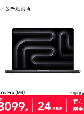 【24期免息】Apple/苹果 MacBook Pro 14英寸 M4 笔记本电脑 2024款 商务办公设计 官方正品