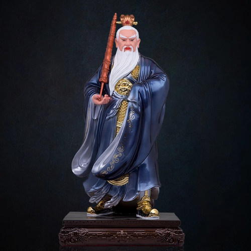 姜子牙神像树脂姜太公钓鱼站像姜尚齐太公佛像封神榜堂口家居摆件