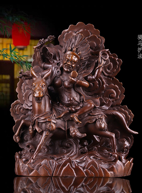 吉祥骑马西藏密宗格萨尔王护法像