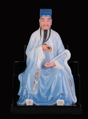 吕洞宾神像 汉白玉祖师爷像纯阳真人全真派祖师吕祖八仙摆件