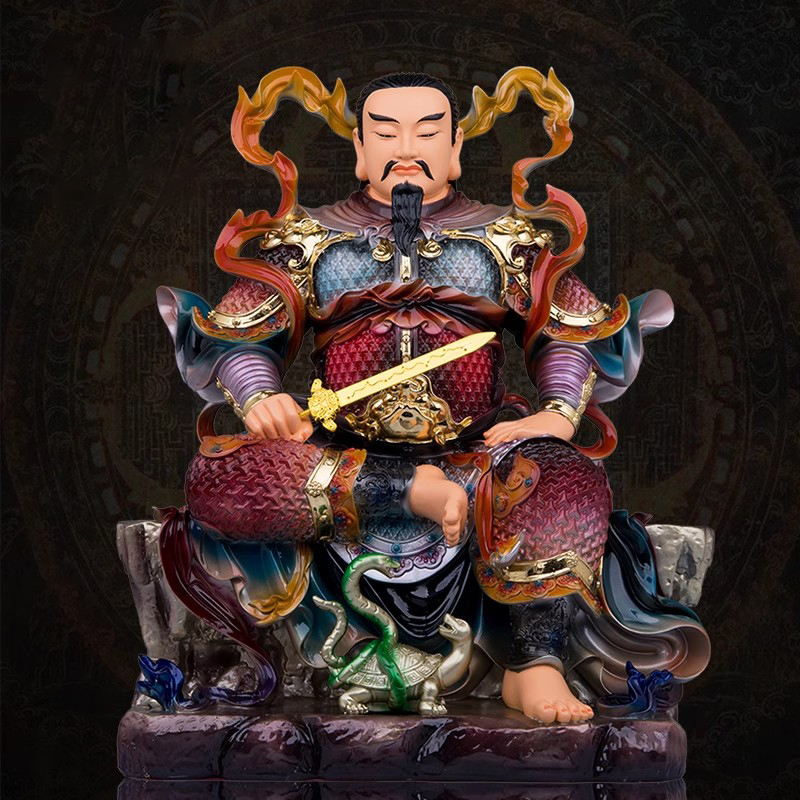 瑞彩玄天上帝树脂神像真武大帝上帝公武当山玄武祖师佛像家用摆件