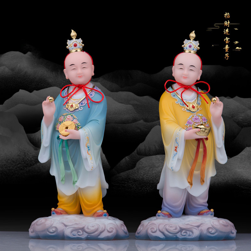 汉白玉招财进宝中式桌面