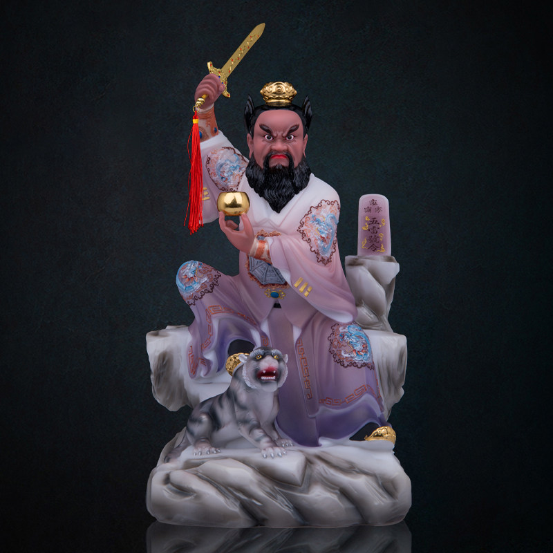 张天师像体汉白玉龙虎山张道陵神像家居玄关正一真人祖师桌面摆件