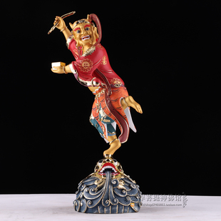 16寸魁星神像文昌帝君文曲星君馗星奎星斗魁青铜古彩摆件新品