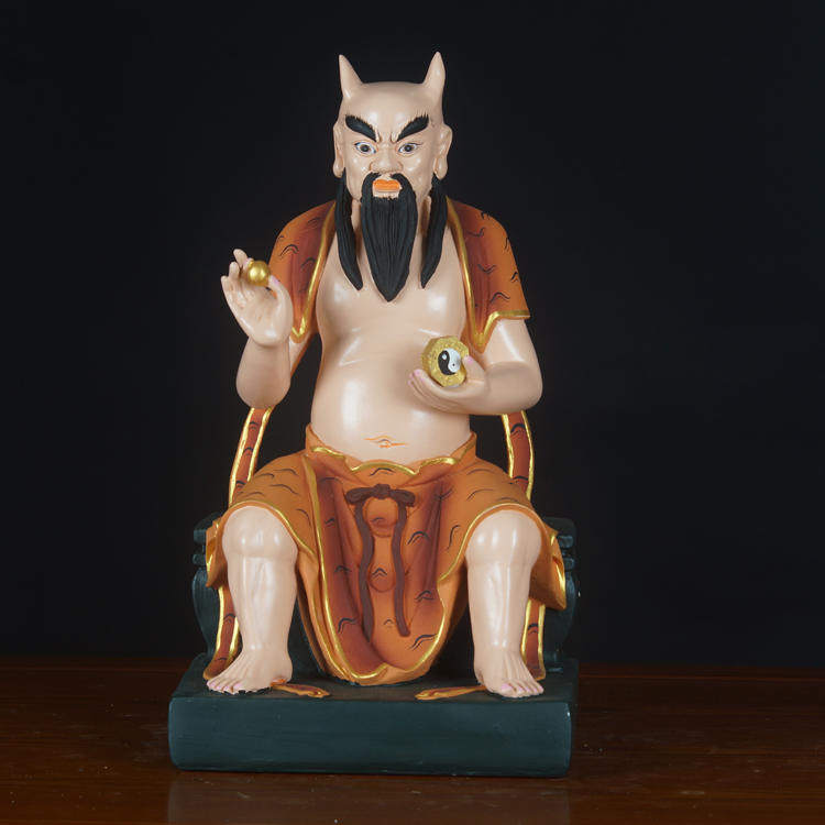 16寸天皇氏盘古大帝神像 创世神盘古像 敦煌彩树脂神像工艺品