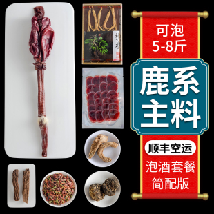 男士泡酒药材专用鹿鞭泡酒料十全补酒中药材人参滋补养生材料套装