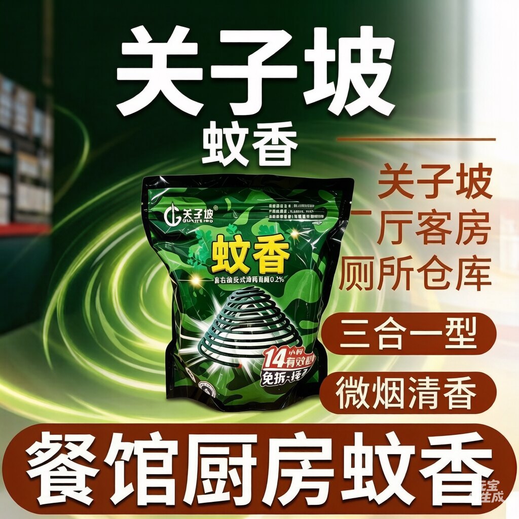 关子坡长效免拆蚊蝇蟑通灭盘香