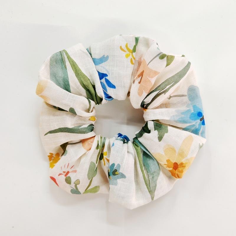 数码印花苎麻大肠发圈发绳