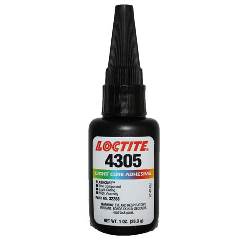 乐泰4305紫外线固化胶，乐泰4305瞬干胶UV胶水28.3g