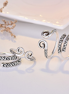 纯银金箍棒至尊宝礼物情侣戒指