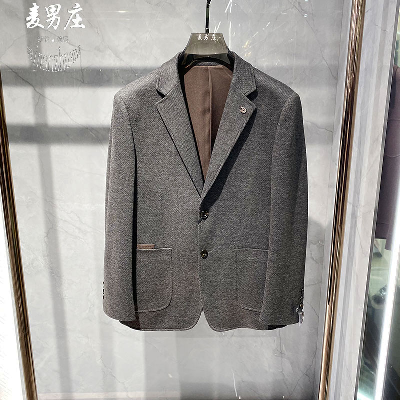 高端欧货男士秋冬新款单排扣西服