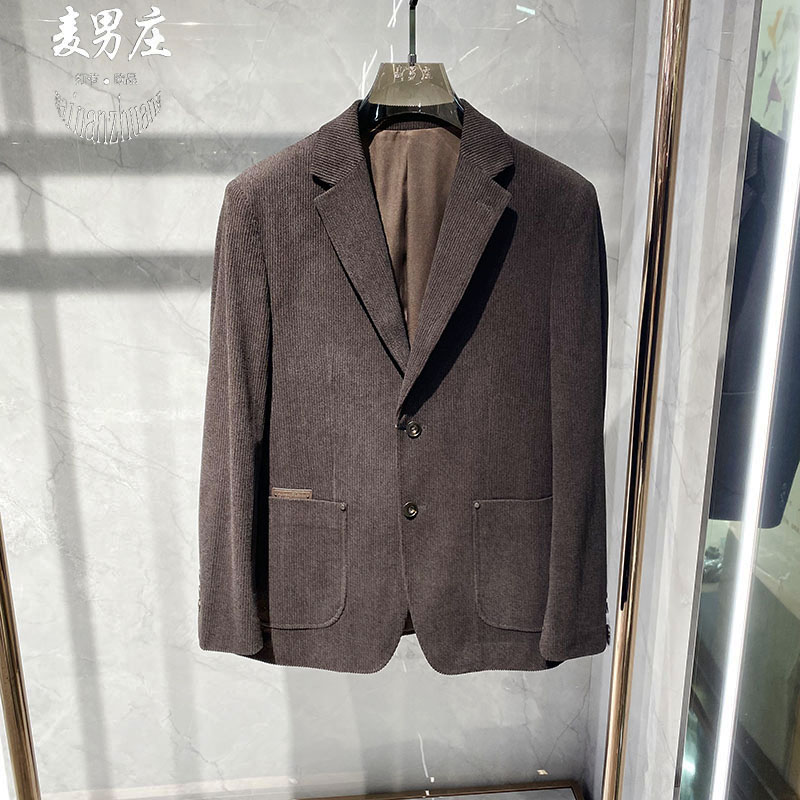 欧货潮牌男士26秋冬商务休闲长袖西装外套百搭舒适微弹轻奢韩青年