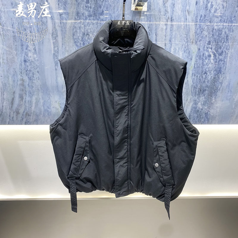 男士冬季白鸭绒潮流无袖马甲
