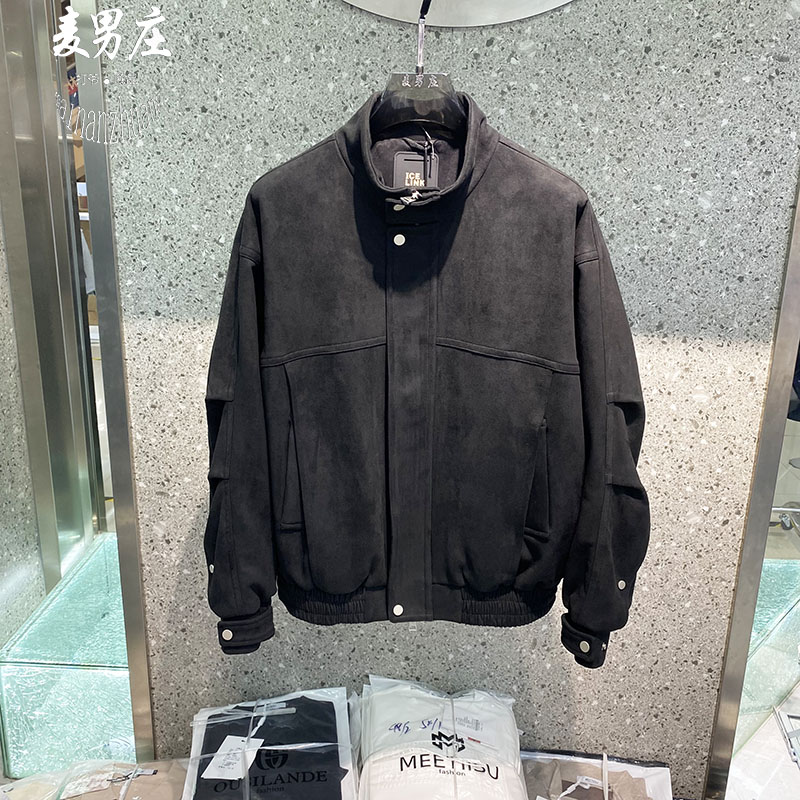 秋冬男士立领可翻加棉夹克
