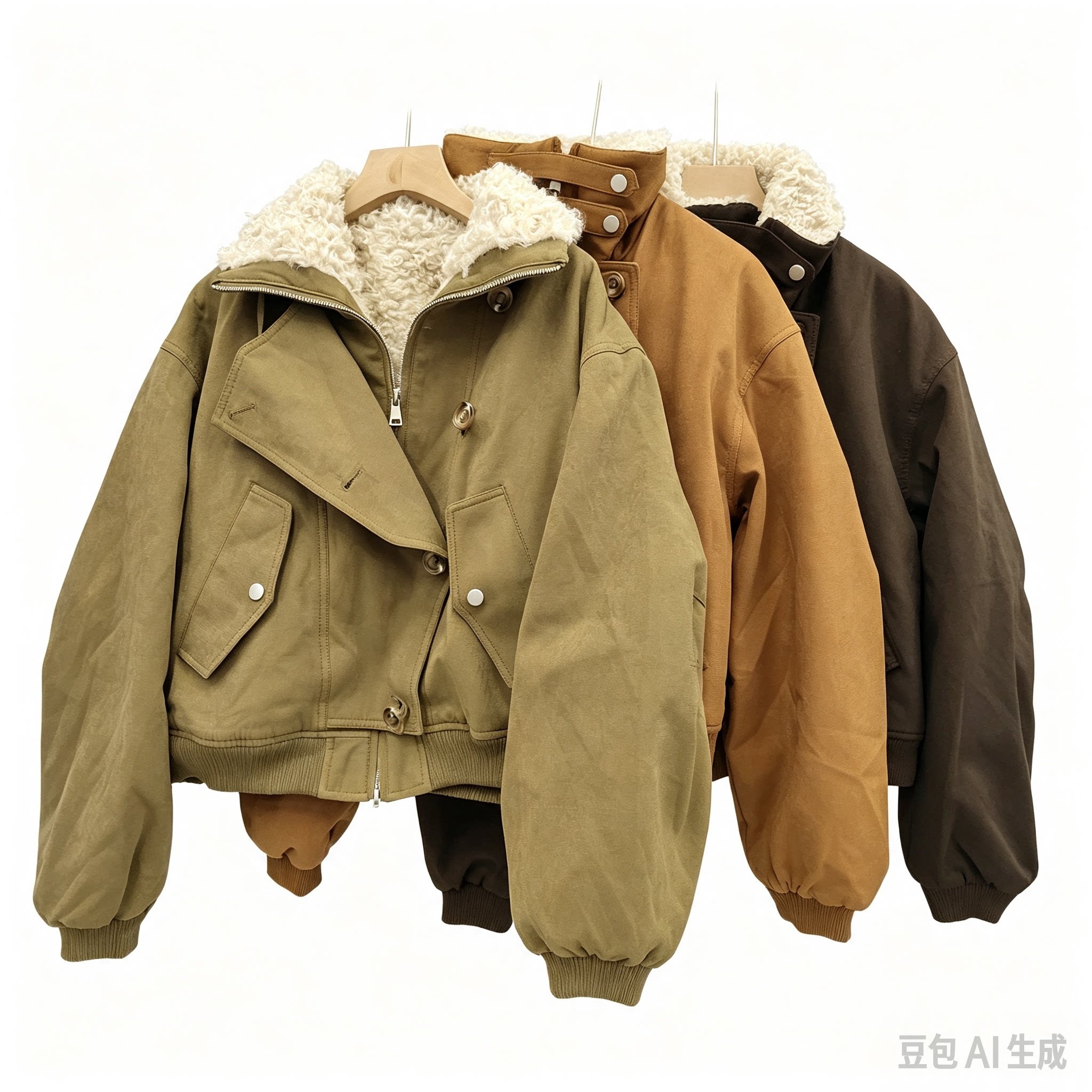 秋冬季新款26779羊羔毛皮毛一体加厚保暖女装高端大牌短款外套