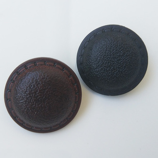 秋冬大号黑色咖啡色仿皮纽扣皮衣大衣西装 外套钮扣男女士手缝扣子