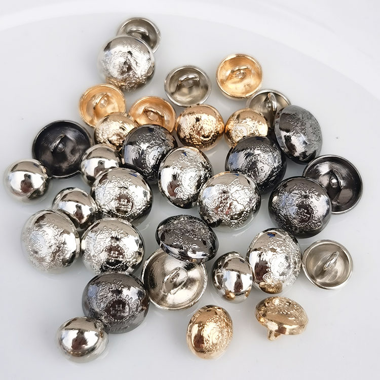 半圆形金属男士衬衫针织衫扣子