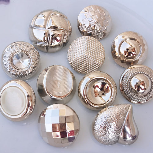 清货浅金色呢子大衣外套钮扣DIY