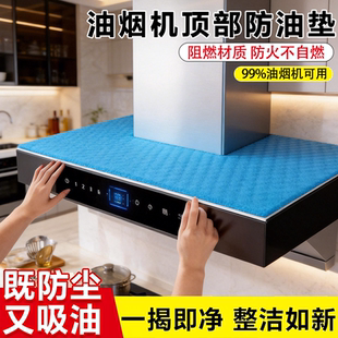 集成灶专用加厚吸油棉油烟机顶部防油垫厨房置物架隔油垫防油贴纸