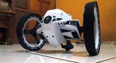 手工DIY拼装3D折纸Jumping Sumo 智能弹跳车机器人益智玩具纸模型