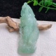 lz自然光缅甸翡翠A货冰种站关公玉坠关二爷关羽78.5 30.6 11.5mm