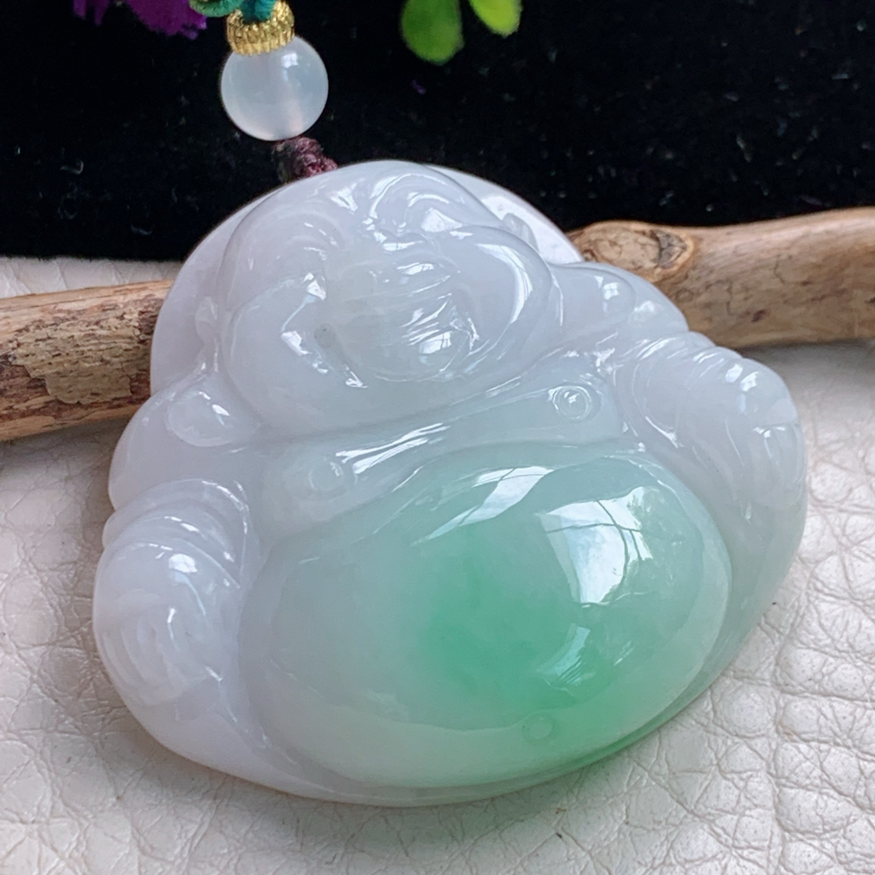 zen实拍38.5*41*11.2缅甸翡翠飘绿大佛公吊坠 开心弥勒佛，大肚佛,珠宝/钻石/翡翠,颈饰,淘宝优惠券,粉丝福利购,淘宝优惠卷