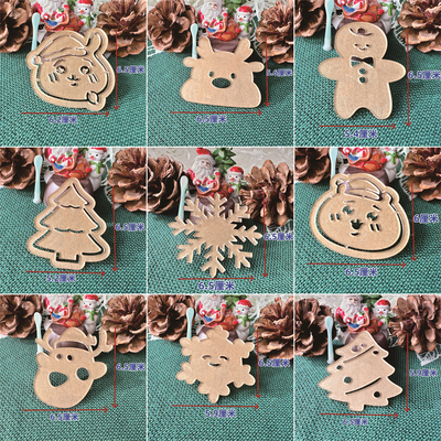 新款圣诞节提拉米苏烘焙专用撒粉模具糕点面包点茶筛粉板