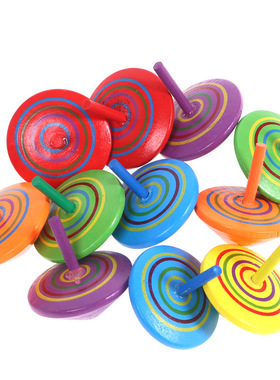 木质小陀螺 桌面减压木制玩具幼儿园开业活动促销小礼品赠品地转