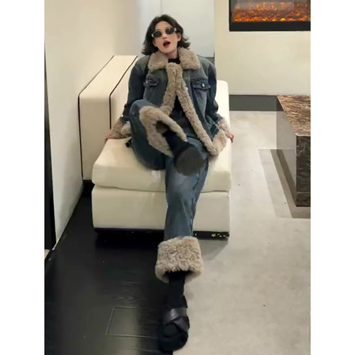 2026春季新款设计感韩版牛仔套装