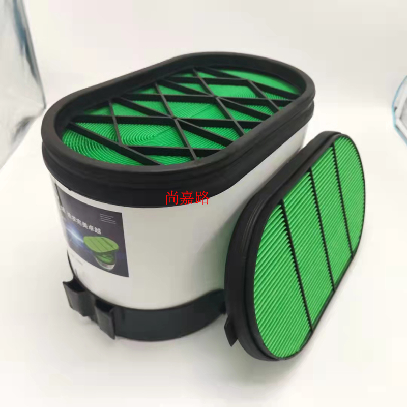 适配新款陕汽德龙X3000空气滤芯430460 500 550直流蜂窝空滤X5000