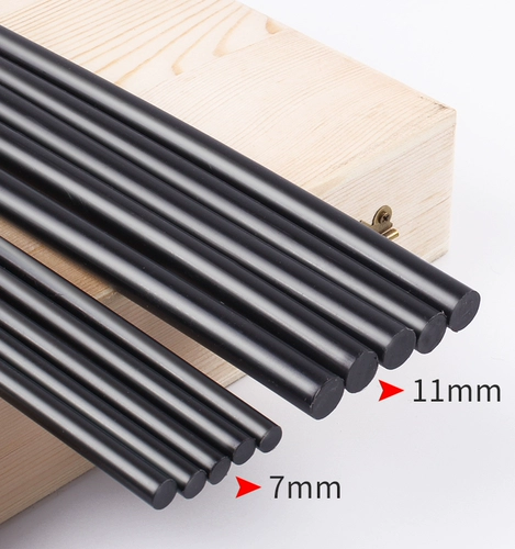 Черный клей-пистолет, пластиковый маленький клей-карандаш, DIY, 11mm