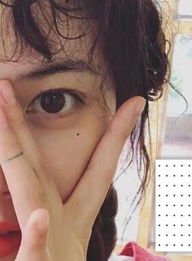 纹身贴泪痣美人痣黑色眼角小圆点