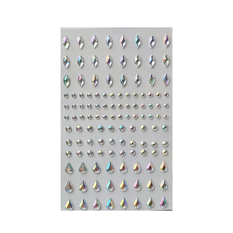 眉心水滴脸贴免胶水脸部贴钻闪钻