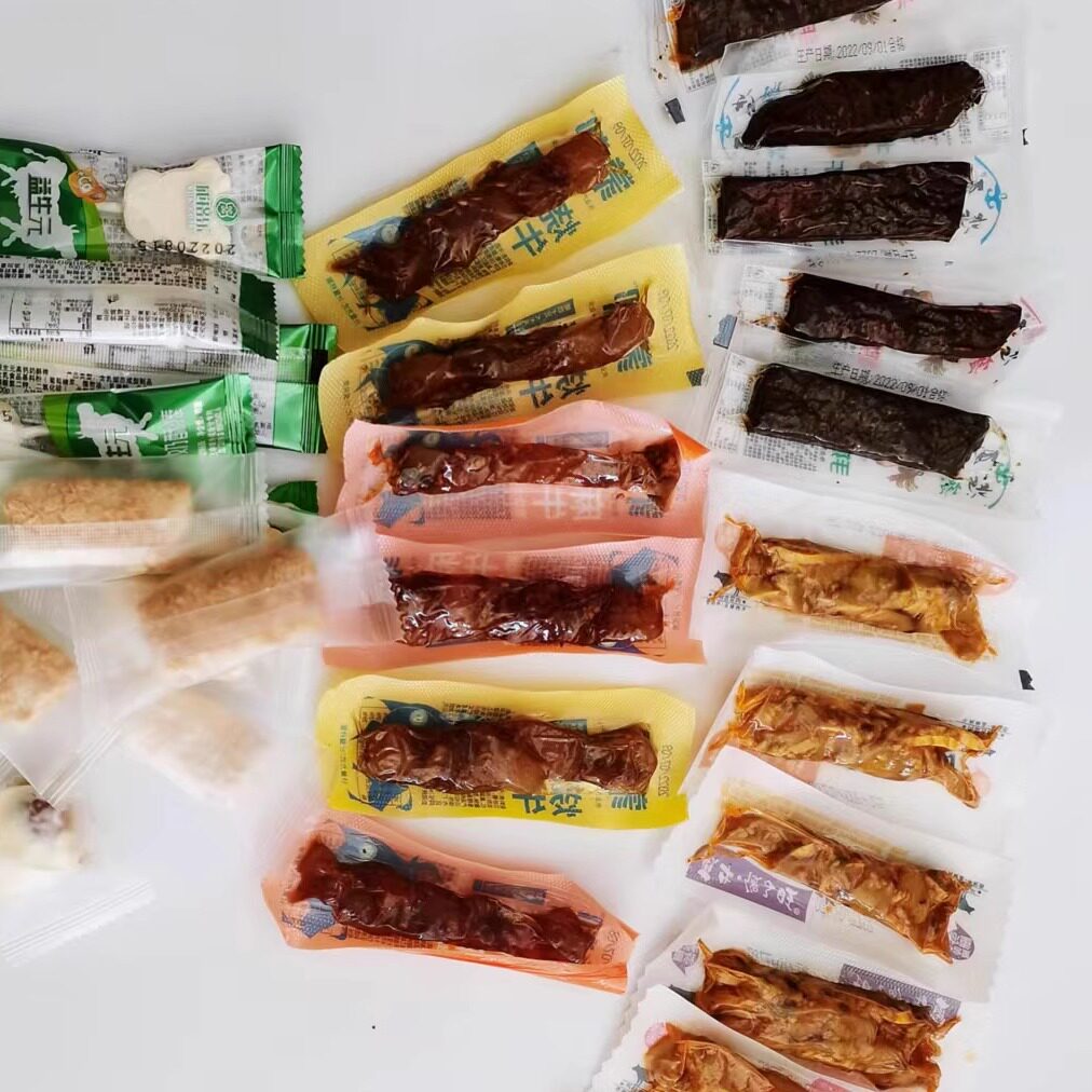 内蒙特产随心配《牛肉干 奶食 牛板筋 牛蹄筋》组合超值装