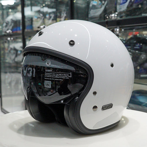 hjc玻璃钢半盔复古头盔