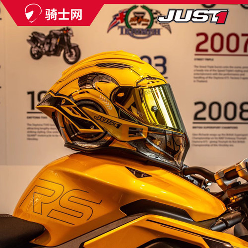 JUST1摩托车骑行碳纤维头盔全盔