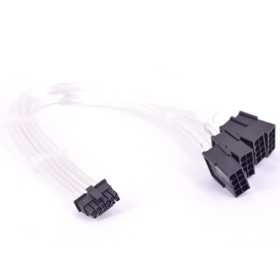 NVIDIA RTX3090Ti 12+4针转4个PCIe 8Pin 母口显卡电源线 5.0镀银