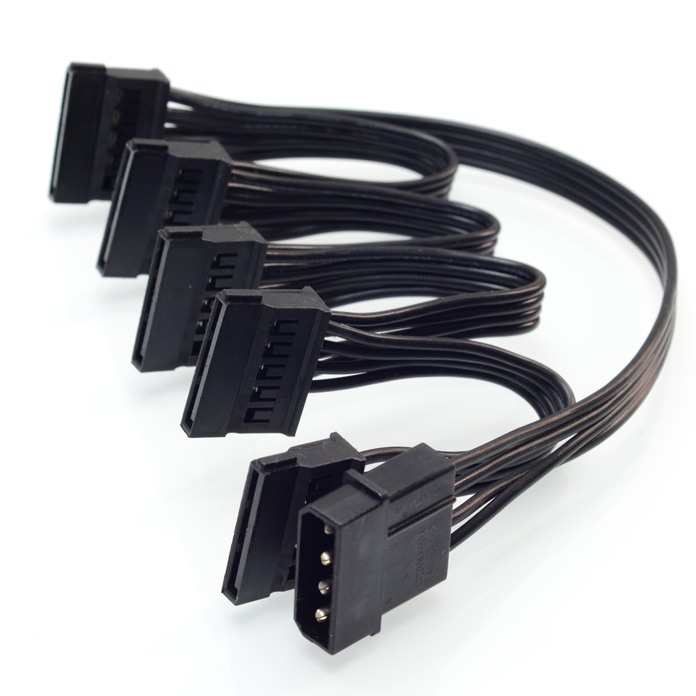 倍增一拖五公对母座电源