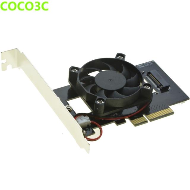 XP941 SM951 600P M.2 NGFF M key SSD转PCI express4x转接卡散热